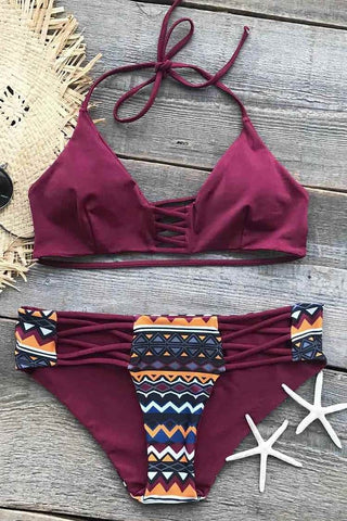 MC Wave Halter Bikini Set